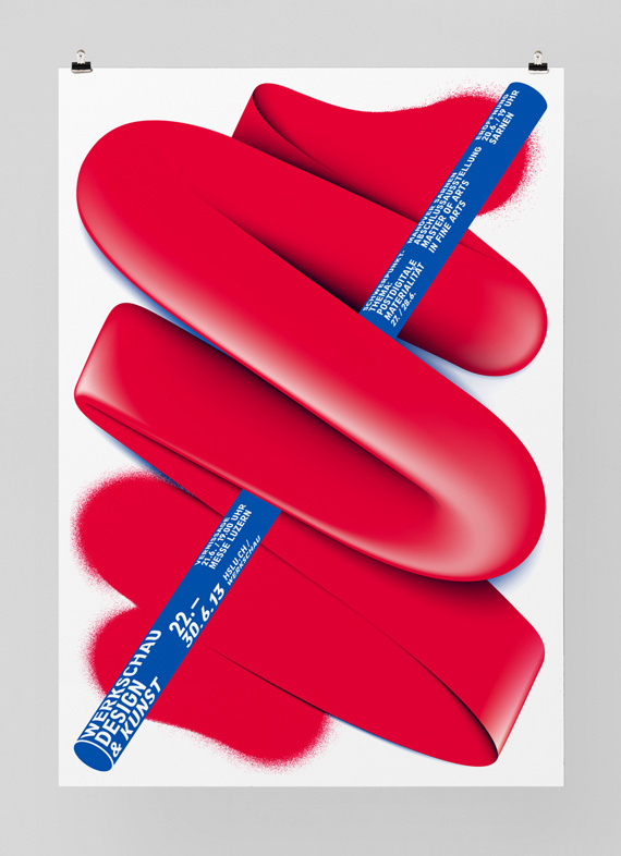 Form design idea #194: Werkschau 2013 « FEIXEN: Design by Felix Pfäffli #form #flow #bar #poster #spray