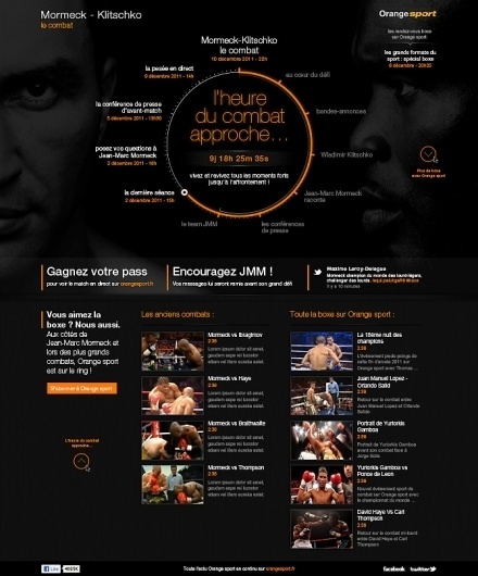 Orange Sport Mormeck - 13decembre - Séverin Boonne #boxe #webdesign