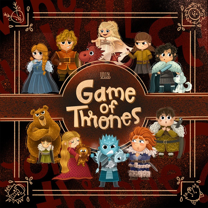 Game of Thrones characters on Behance