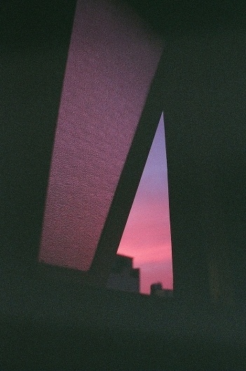 The Bird and the Invented Cage #sky #photo #photography #purple #gradient #window #shadow