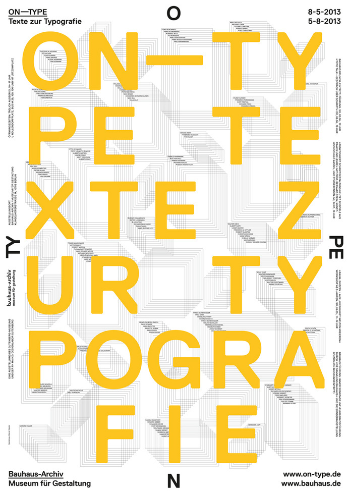 8a-ON-TYPEa #bauhaus #berlin #poster #typography