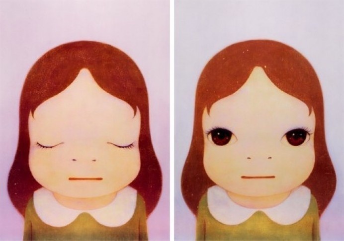 Paddle8: Cosmic Girl - Yoshitomo Nara #girl #japanese #yoshitomo #nara #painting #cosmic