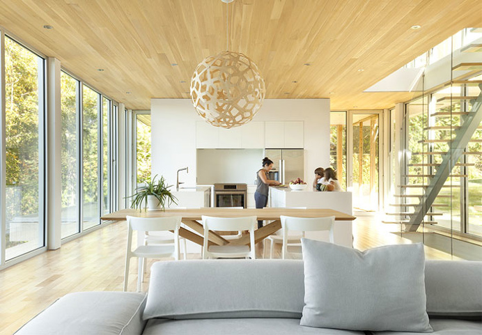 Atelier Pierre Thibault Constructed Wooden Property for Family Vacation - InteriorZine