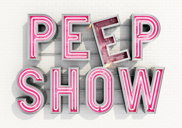Peep Show By Another Example #sign #c4d #render #type #3d #typography