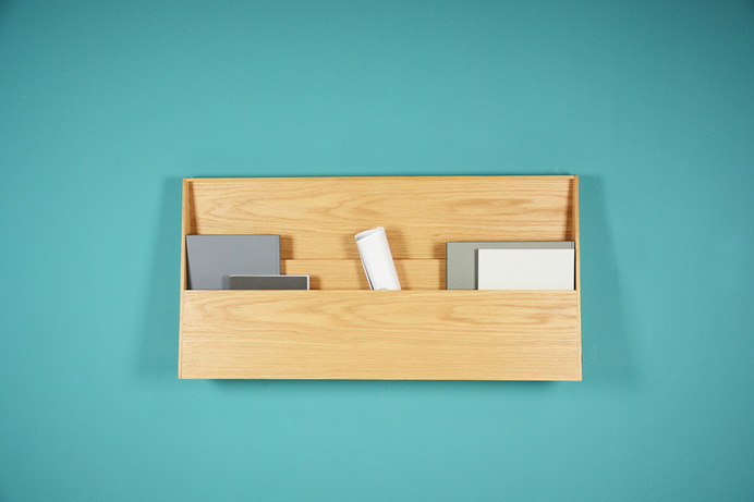 Fju – linear desk with two functions: workspace and shelf #furniture #desk