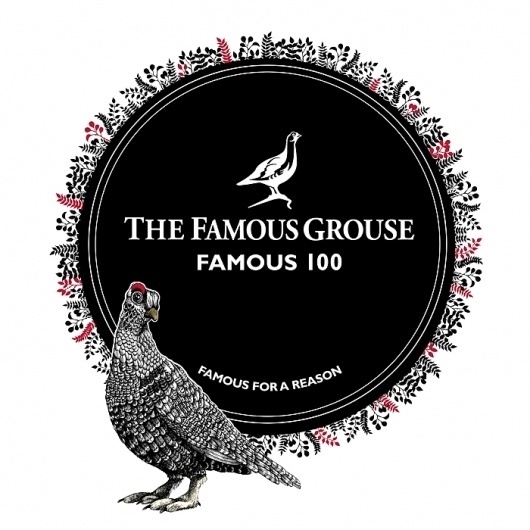 The Famous Grouse, The Famous 30 | Johanna Basford #blackwhite #penink #illustration #johanna #basford