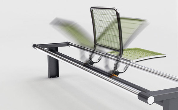 bench #steel #bench #spin #metal #green