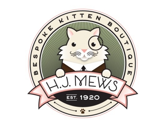 HJ Mews | Jessica Hische #logo #jessica #cat #hische