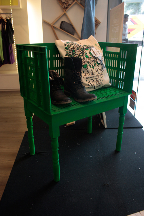 Repurposed materials furniture