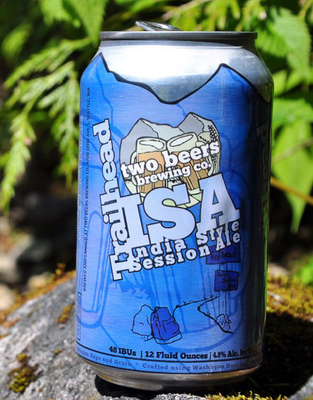 Two Beers Brewing Company #packaging #beer #can #label