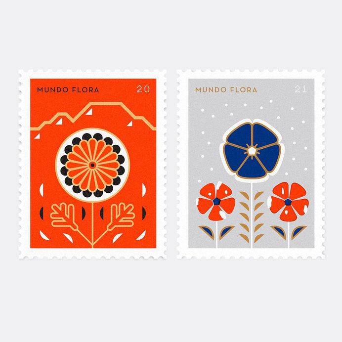 Mundo Flora update . . . #flora #stamps #flower #design #draw #igersuruguay #ilustracion #illustration #estampillas #postal #vsco #vscocam #nature