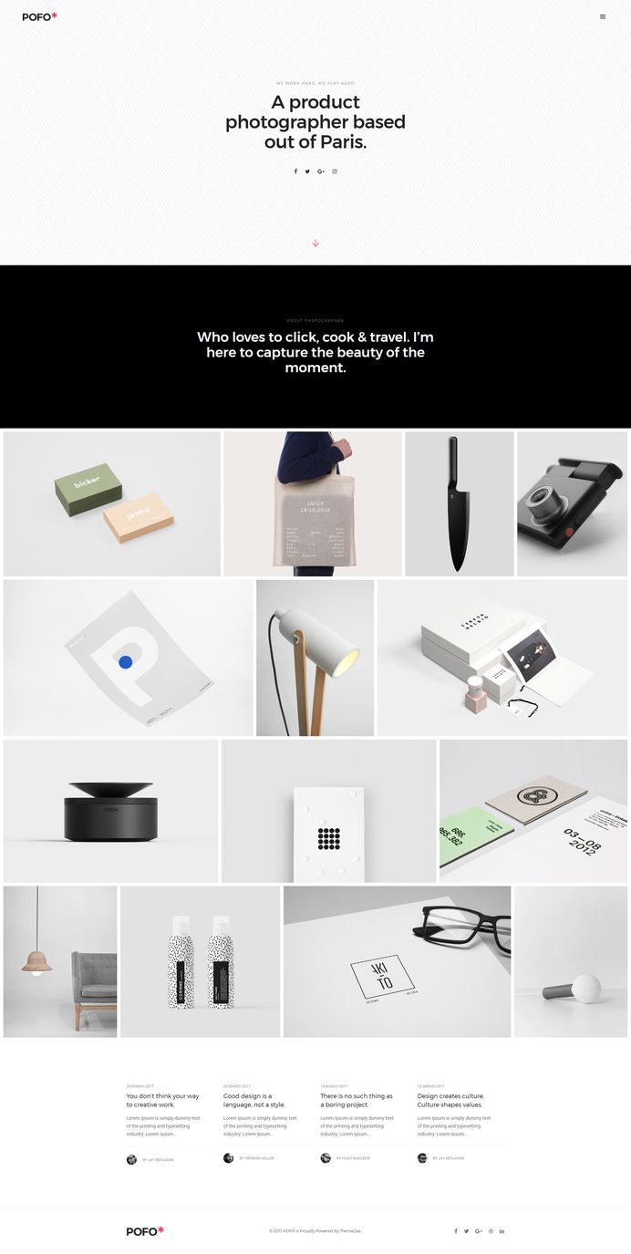 Pofo - #Creative #Portfolio and #Blog #WordPress Theme for #Photographer Portfolio by #ThemeZaa