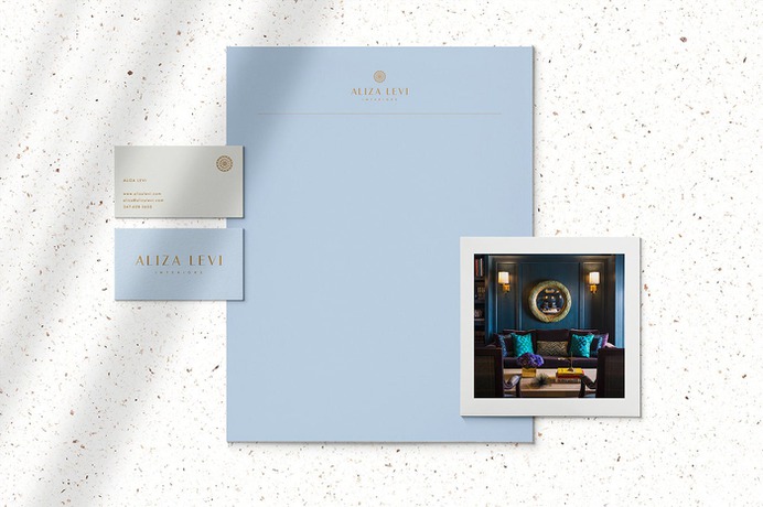 Aliza Levi Interiors Branding - Mindsparkle Mag Beautiful branding for interior designer Aliza Levi by Rose van der Ende in the Netherlands. #branding #design #identity #color #photography #graphic #design #gallery #blog #project #mindsparkle #mag #beautiful #portfolio #designer