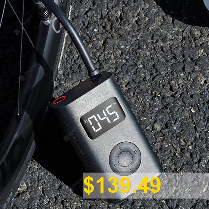Xiaomi #Mijia #150PSI #Tire #Inflator #Air #Pump #Compressor #Portable #Digital #Electric #Inflatable #Tool #for #Car #Bike #Ball #Toy #- #BLACK