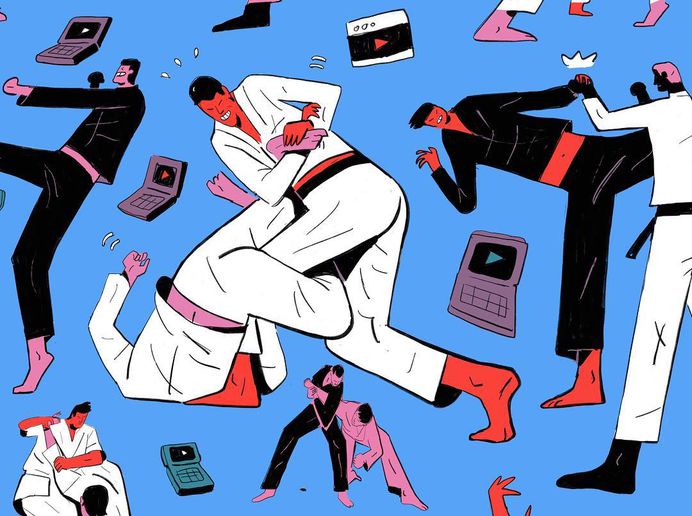 🥋📱🐉 Recently drew some tile illustrations for glitch.com and had my dream to draw some trolls come finally true