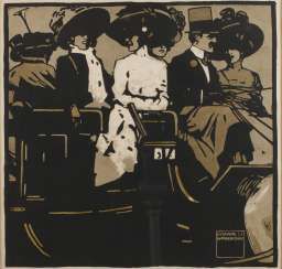 Prof., Ludwig Hohlwein, A Horse And Carriage Ride