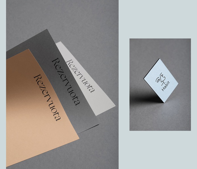 Habit Restaurant Identity - Mindsparkle Mag Boy Creative Studio designed the identity for Habit – a restaurant in Vilnius. They worked on the whole branding and identity system, including the design of stationary and icons. #logo #packaging #identity #branding #design #color #photography #graphic #design #gallery #blog #project #mindsparkle #mag #beautiful #portfolio #designer