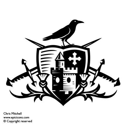 Corporate Identity Icons :: Epic Icons :: Chris Mitchell #chris #mitchell #black #crest #logo