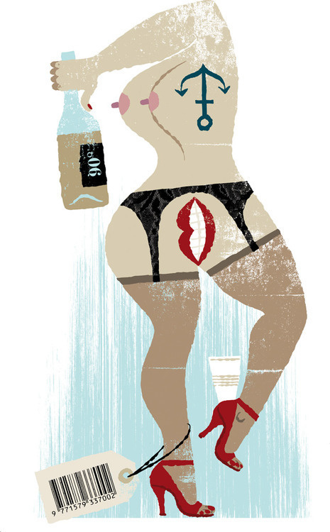 image #illustration #booze #woman #nude