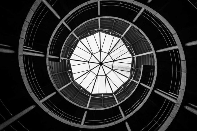 Modern Parking: Black and White Architecture Photography by Manuel Martini