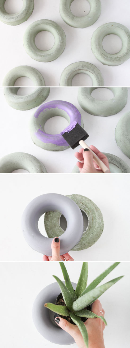 How to make concrete planters in minutes #yourself #concrete #do #planter #it