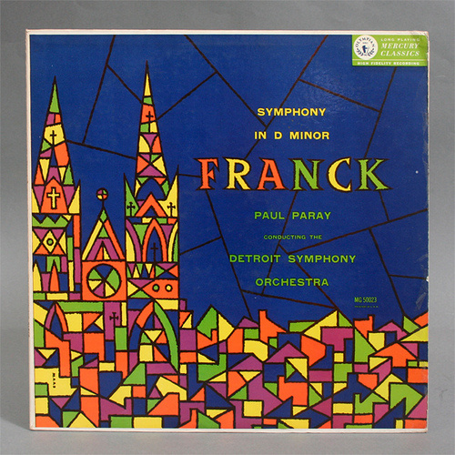 Mid Century Modern Franck Record cover by George Maas #geometry #modern #church #record #cover #lp #mid #century #maas