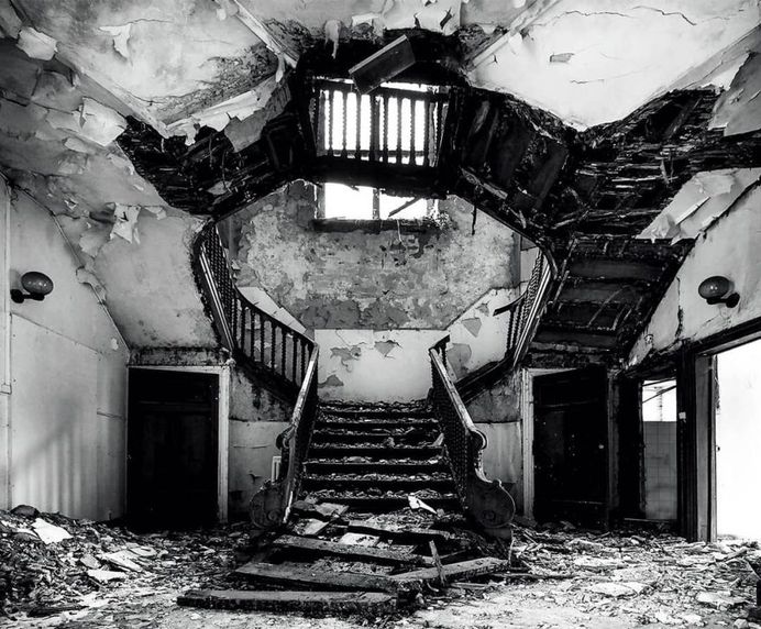 Black and White Photographs of Abandoned Places by Valerie Leroy