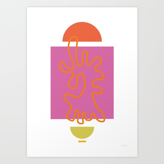ono uno • 'a walk' Art Print