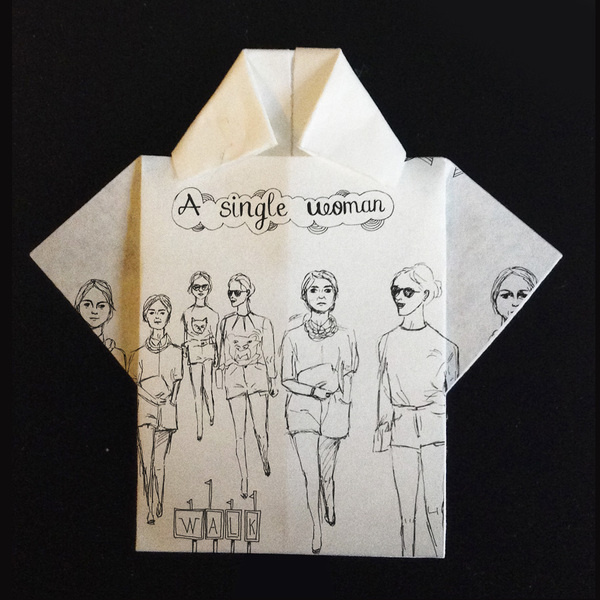 shirt paper #design #graphic #illustration #origami #diy