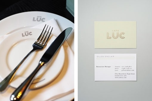 Design Work Life » here design: Café Luc Identity #identity