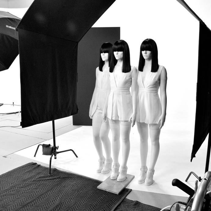 Behind the scenes. Upton Belts MMXV shoot by Wedge and Lever. #Mannequin #sculpture #real #no3d #white #black #women #flag #liberation #stat