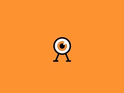 Dribbble - The all seeing OA by Fuzzco™ #carolina #icon #highlight #fuzzco #orange #eyeball #eye #symbol