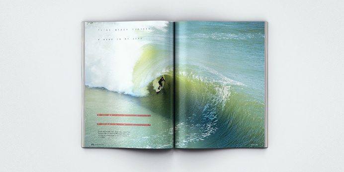 Surfing Magazine Editorial 2012 - Joy Stain #surf #surfing #print #spread #layout #editorial #magazine #typography
