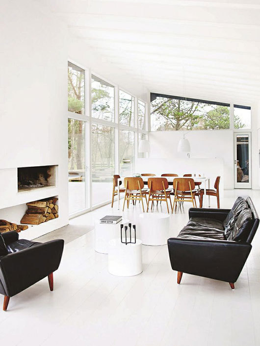 black leather sofas sfgirlbybay design & lifestyle blog #interior #design #decor #deco #decoration