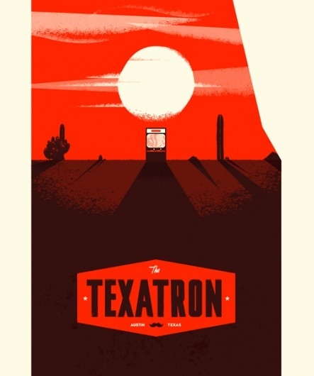 TEXATRON - Cory Schmitz #illustration #arcade