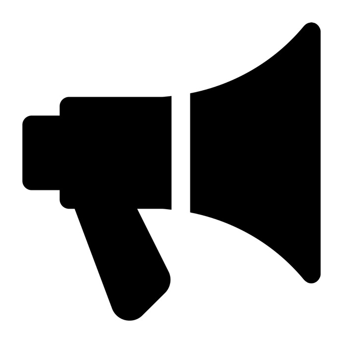 See more icon inspiration related to bullhorn, shout, protest, megaphone, promotion, marketing, loudspeaker, announcer, communications and business and finance on Flaticon.
