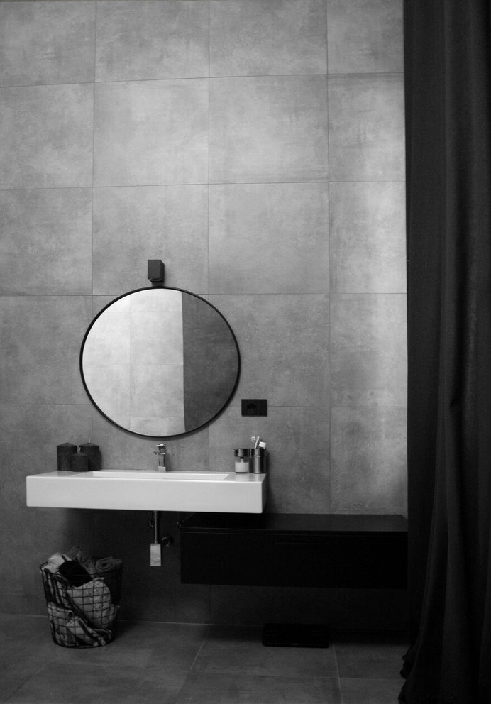 bathroom, industrial style