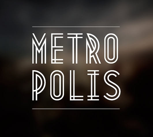 Metropolis 1920 on the Behance Network #font #lettering #line #metroplis #typeface #typography