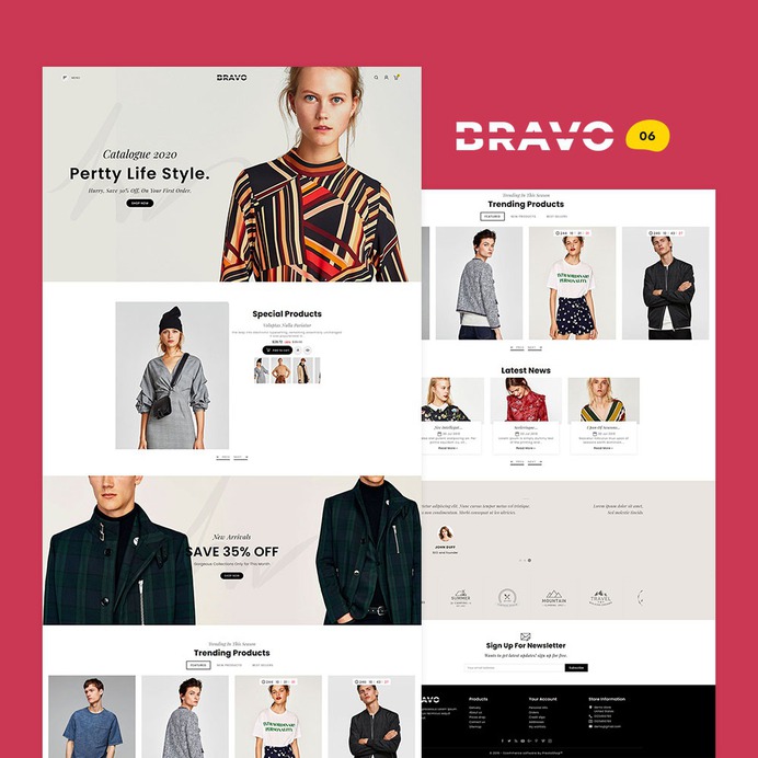 #BRAVO - #Fashion #Boutique #MultiPurpose Boutique Shop - #Prestashop #Responsive #Theme | #TemplateTrip #eCommerce #Website #Design #Template