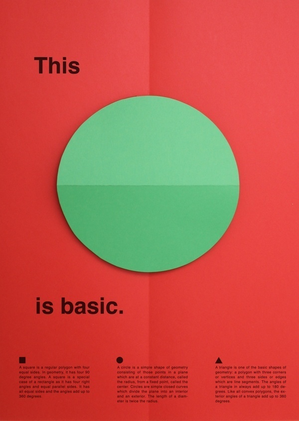 thisisbasic_posters_circle #fold #color #minimal #poster #paper