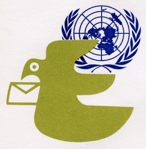 Hand Drawn by Hand #globe #world #delivery #hand #bird #united #envelope #nations #drawing
