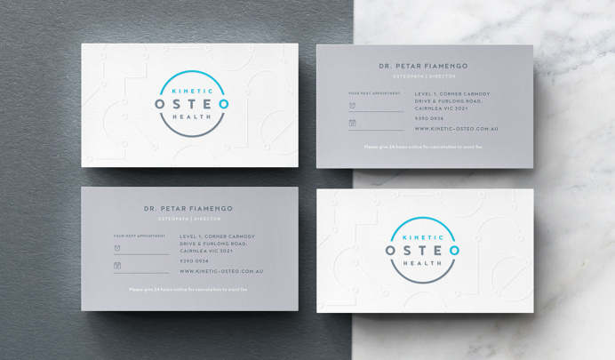 Josip Kelava Kinetic Osteo Health Osteopathy Business Cards