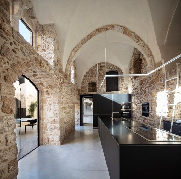 Jaffa Apartment, a Collection of 300-year-old Spaces Built Around a Central Patio