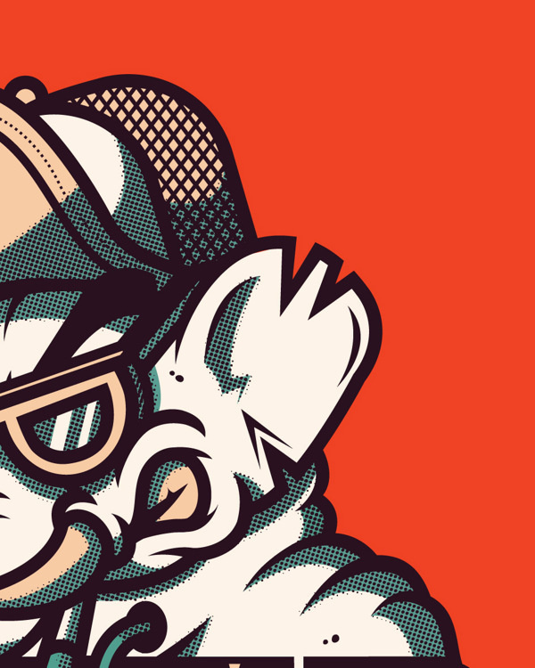 ILUSTRACIÃ"N PARA CAYAB on Behance #vector #elephant #ilustracin #tribute #street #respect #cayab