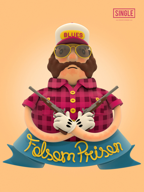 Todos os tamanhos | Folsom Prison Blues | Flickr – Compartilhamento de fotos! #estdio #design #alice #lp #illustration #poster #music #brazil #3d