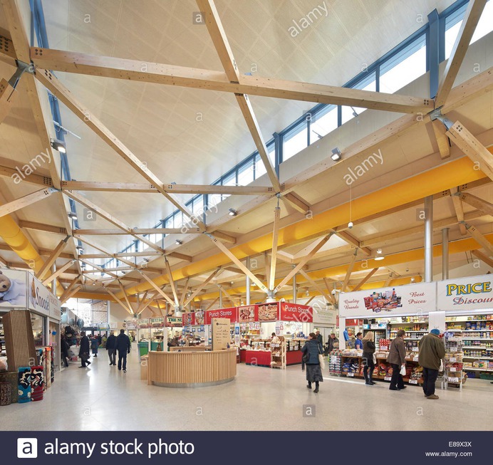 The Moor Market, Sheffield, United Kingdom. Architect: Leslie Jones Stock Photo - Alamy
