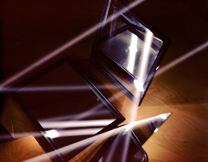 Light reflecting off three mirrors #photography #light