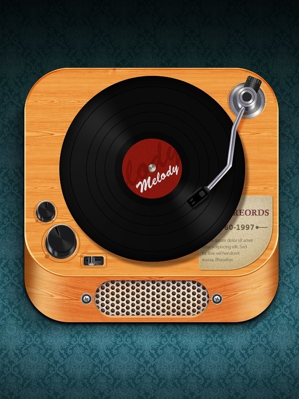 Record Player on the Behance Network #ios icon
