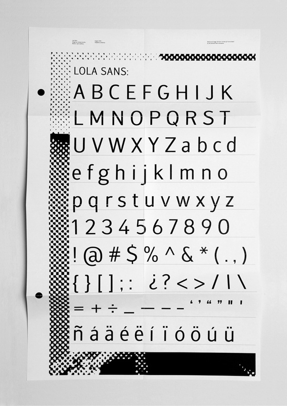 Andrea Carillo Iglesias #type #print #font #poster