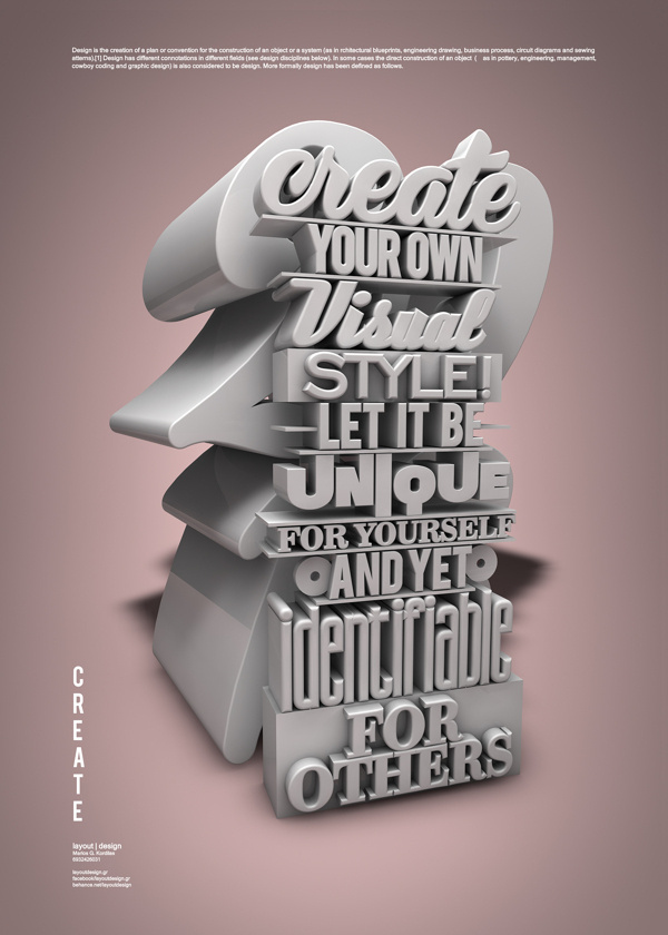 CREATE #2013 #design #quotes #poster #typography